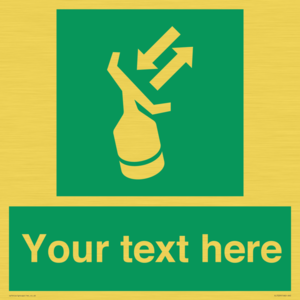 Custom sign safe condition Search and rescue transponder